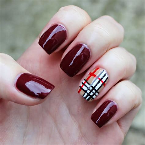 burberry inspired nails|Burberry nails pinterest.